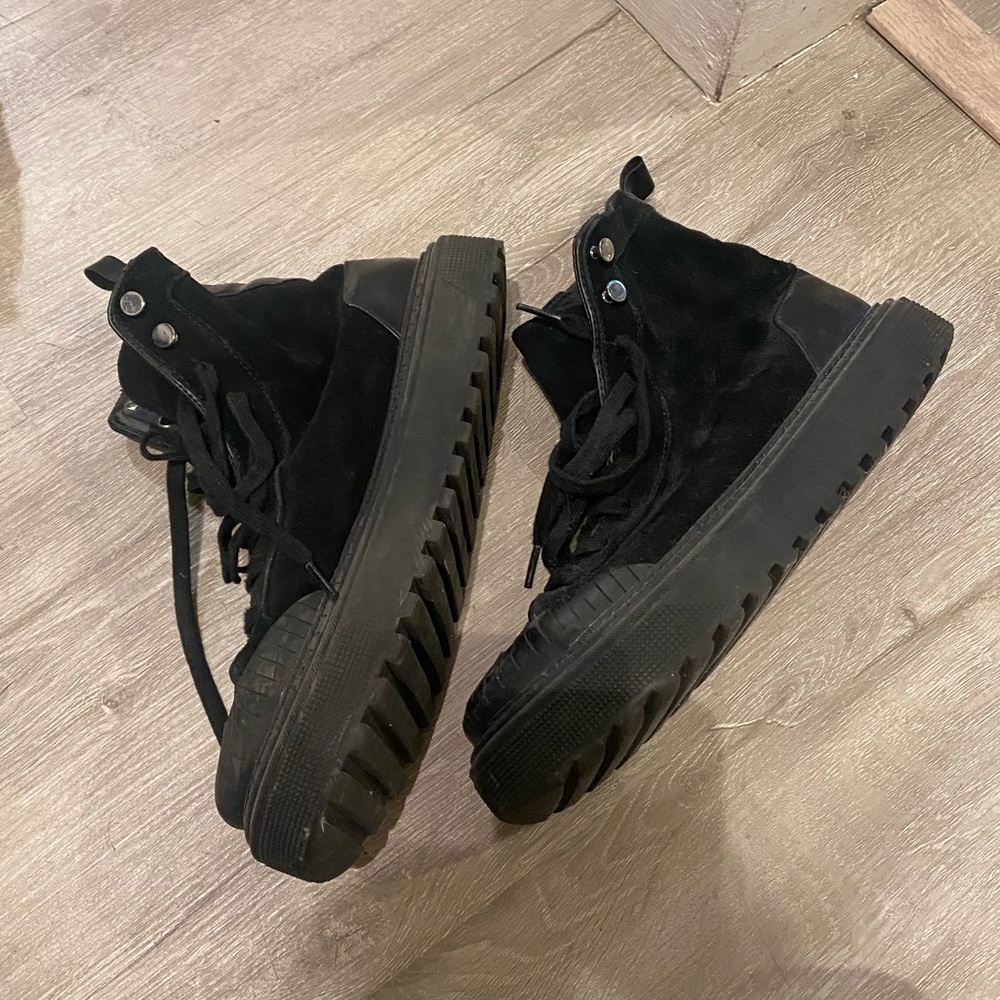 Lid Sole Hi-Top Zara Sneakers Shoes Boots Size 8
